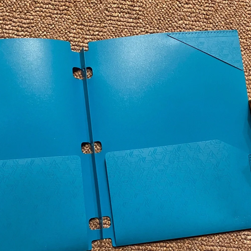 Five Star Aqua Folder with Pockets